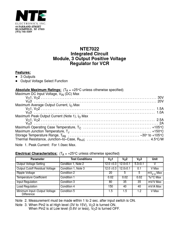 NTE7022