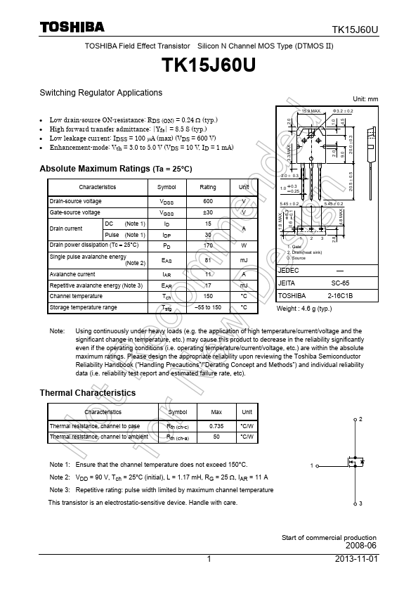 TK15J60U