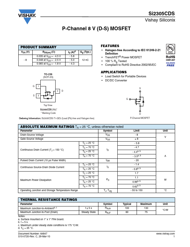 SI2305CDS