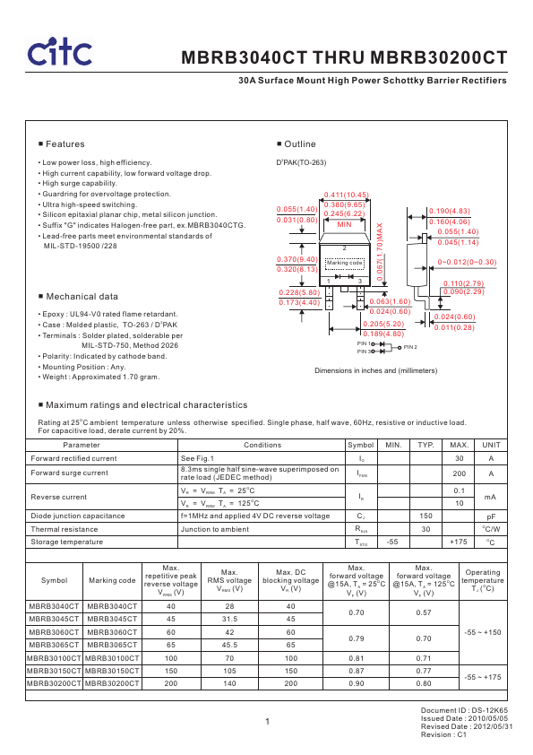 MBRB3060CT