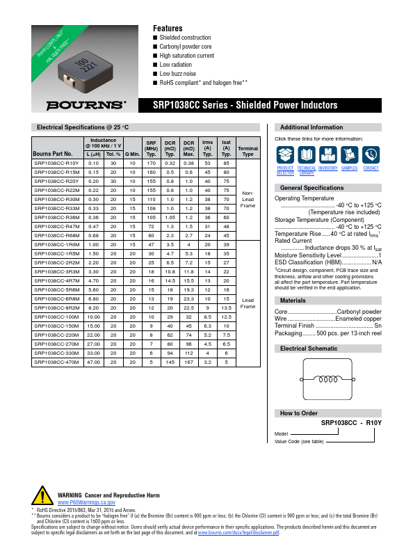 SRP1038CC Datasheet Preview