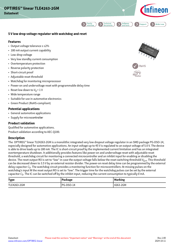 TLE4263-2GM Datasheet Preview