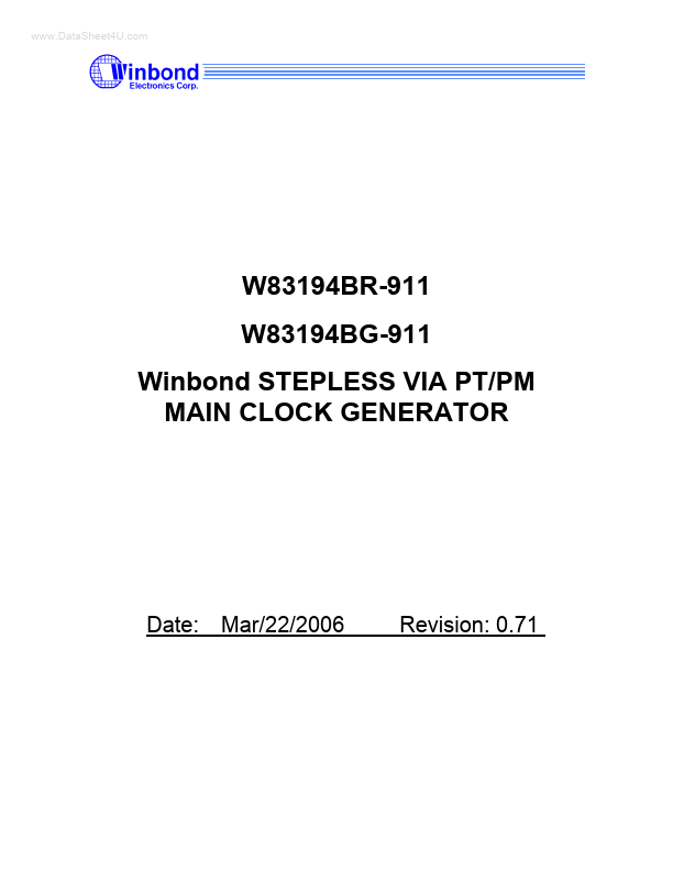 W83194BG-911