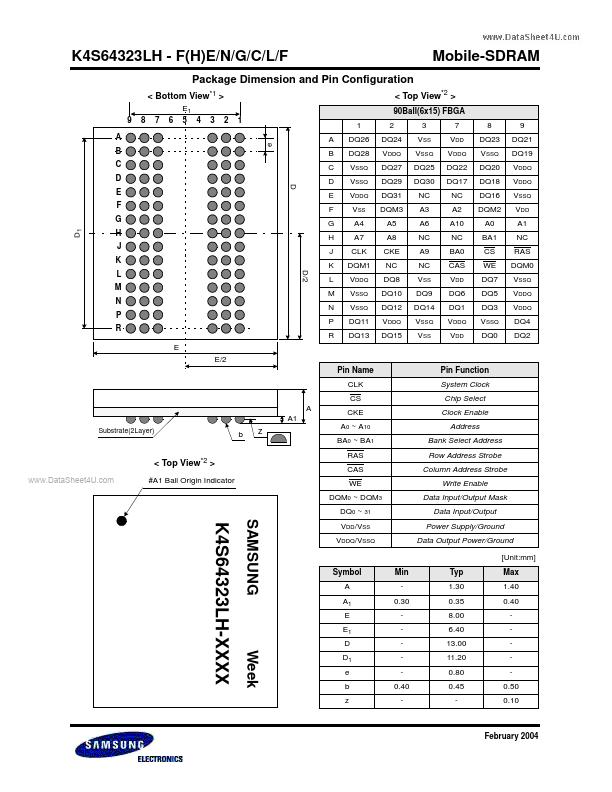 K4S64323LH-FC