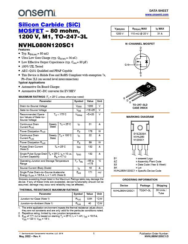 NVHL080N120SC1