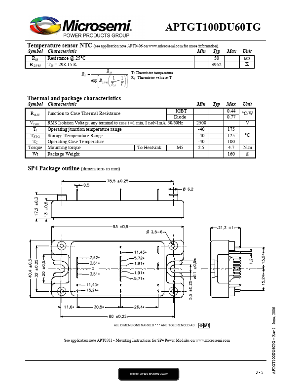 APTGT100DU60TG