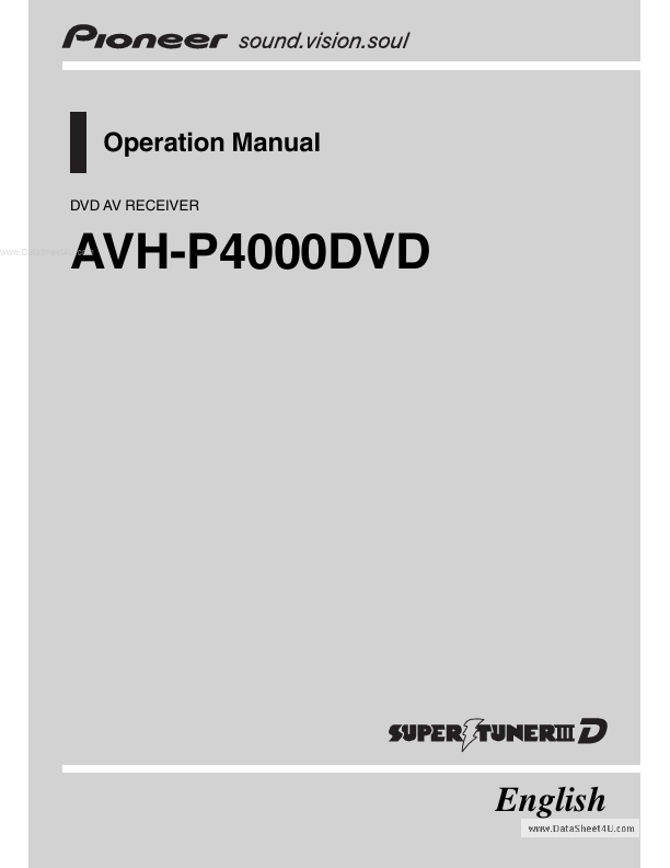 AVH-P4000DVD