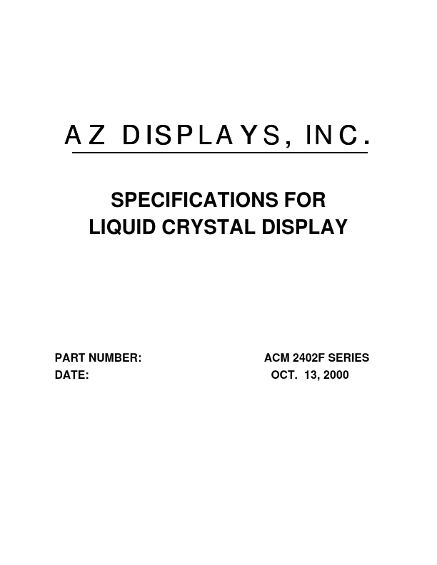 ACM2402F Datasheet Preview