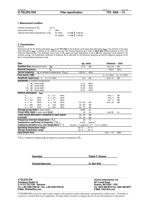 TFS420A