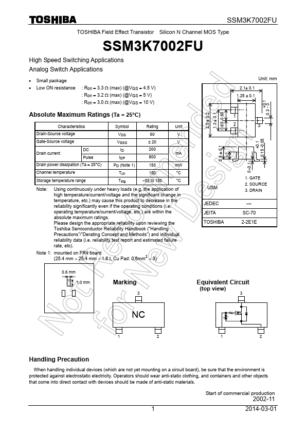 SSM3K7002FU