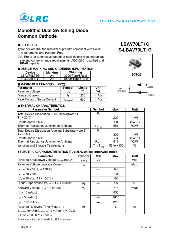 LBAV70LT3G