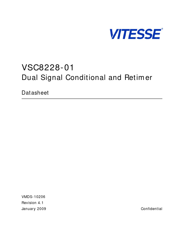 VSC8228-01 Datasheet Preview