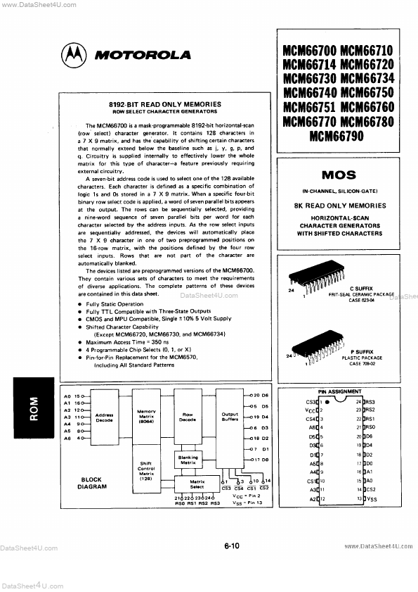 MCM66770 Datasheet Preview