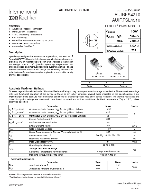 AUIRFS4310