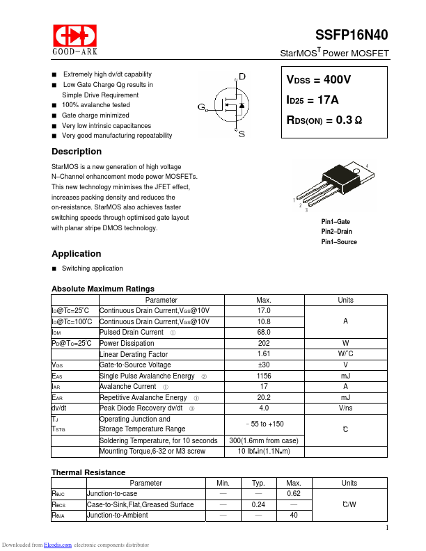 SSFP16N40