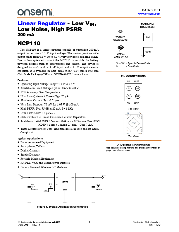 NCP110 Datasheet Preview