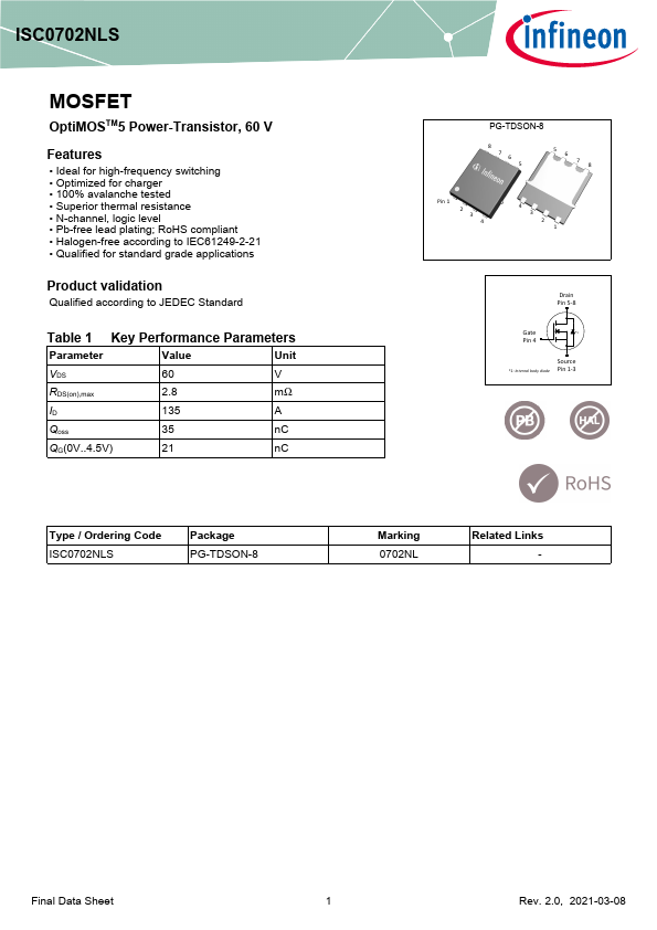 ISC0702NLS Datasheet Preview