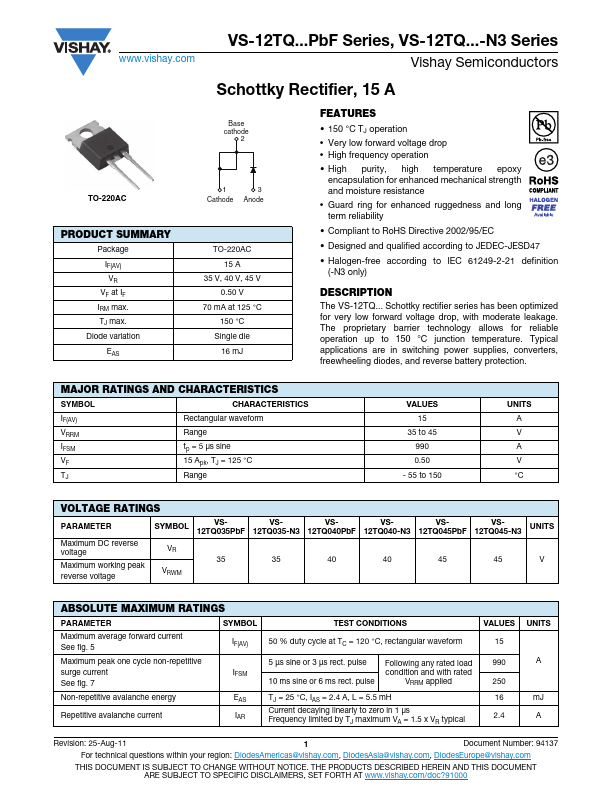 VS-12TQ045PbF