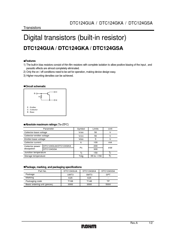 DTC124GSA