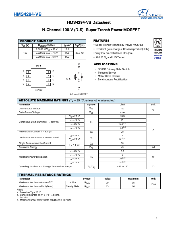 HMS4294 Datasheet Preview