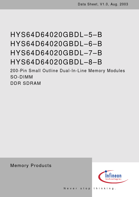 HYS64D64020GBDL-8-B