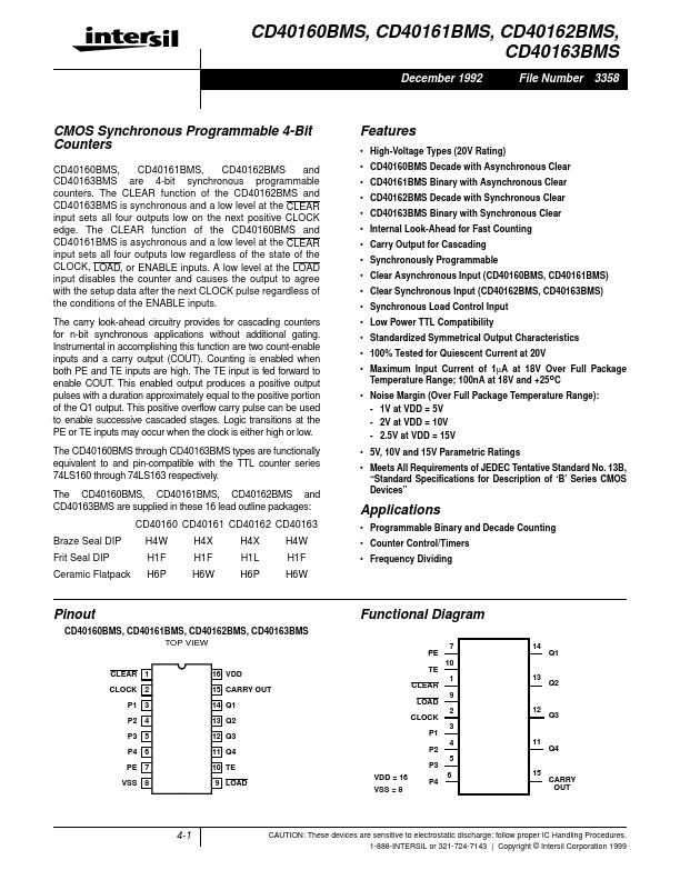 CD40161BMS