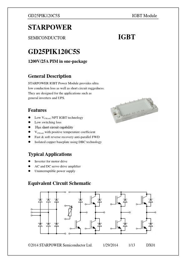 GD25PIK120C5S Datasheet Preview