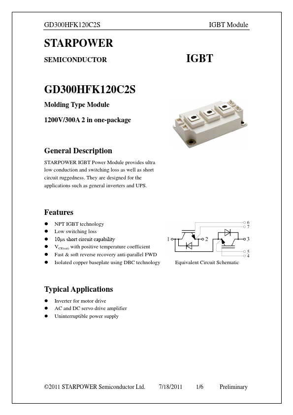 GD300HFK120C2S Datasheet Preview
