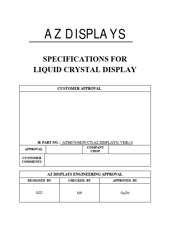 ATM0784M2N-CT Datasheet Preview