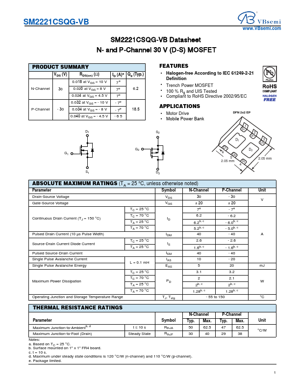 SM2221CSQG Datasheet Preview