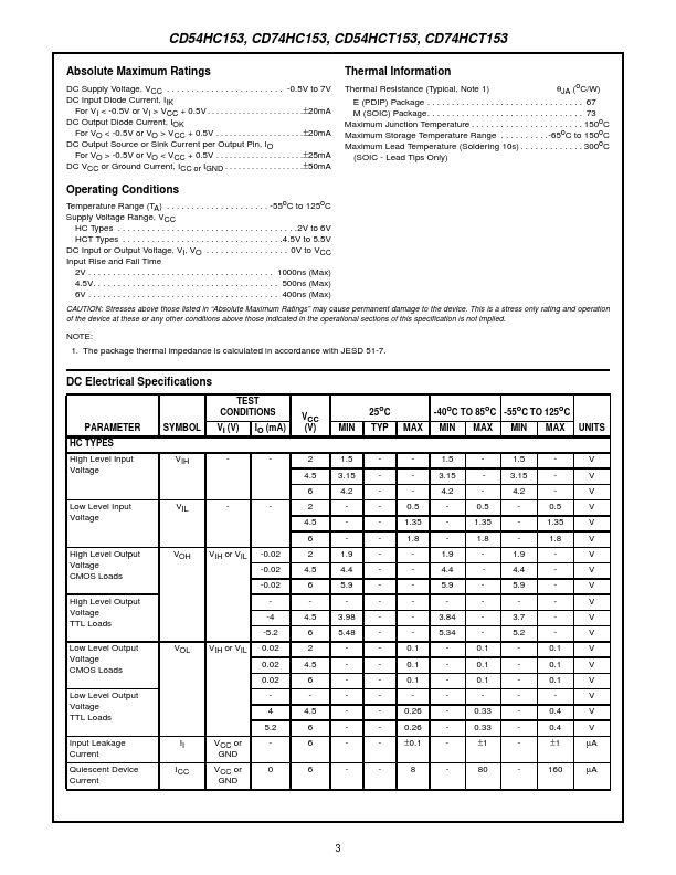 CD74HC153