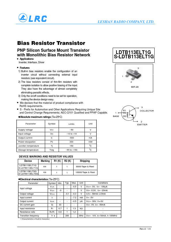 LDTB113ELT3G