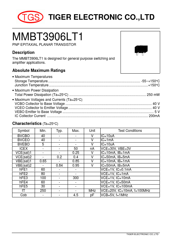 MMBT3906LT1