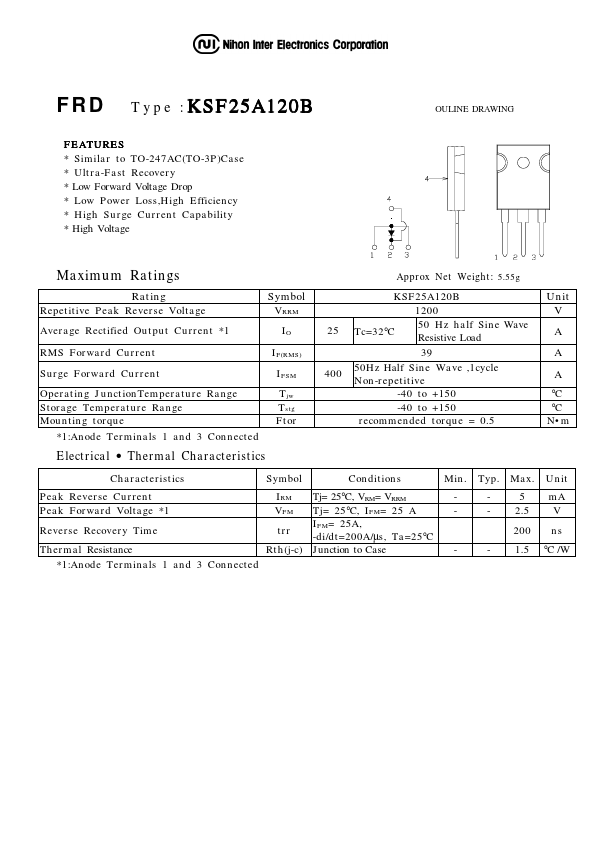 KSF25A120B