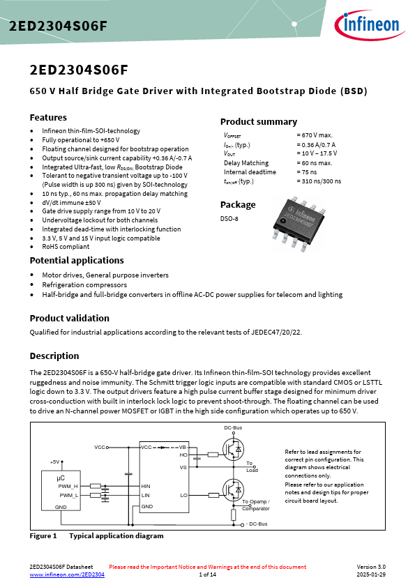 2ED2304S06F Datasheet Preview
