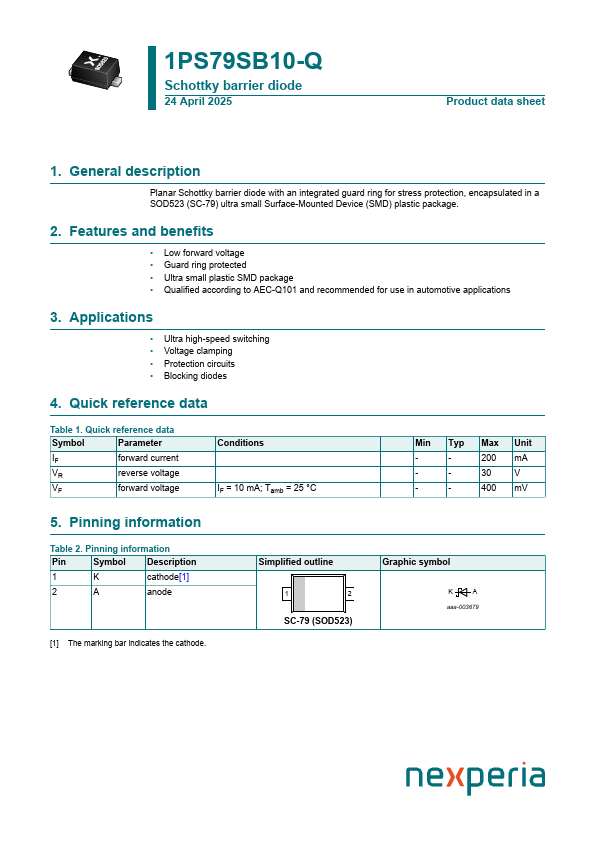 1PS79SB10-Q Datasheet Preview