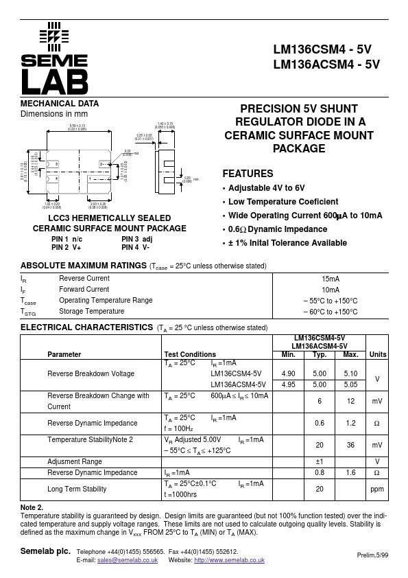 LM136ACSM4-5V