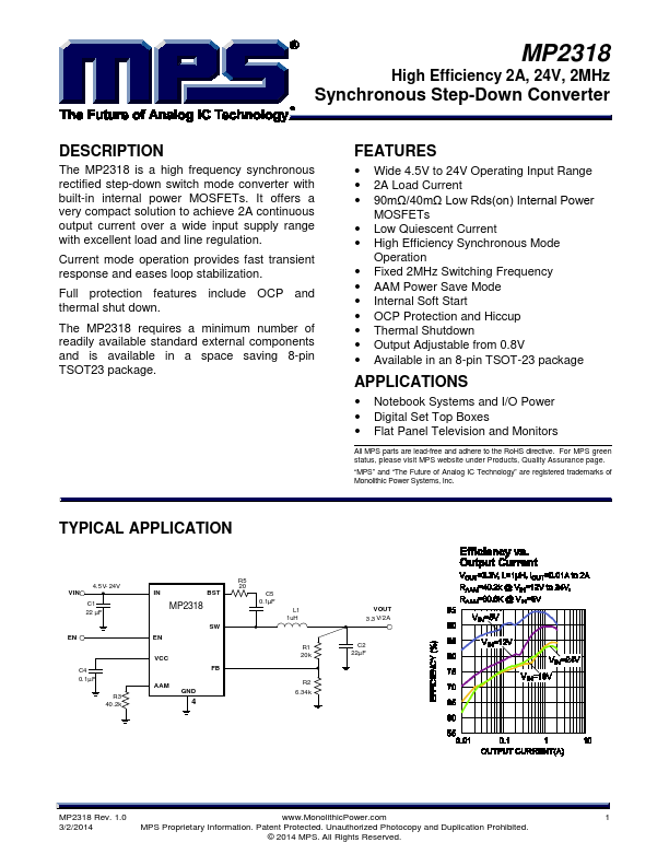 MP2318 Datasheet Preview