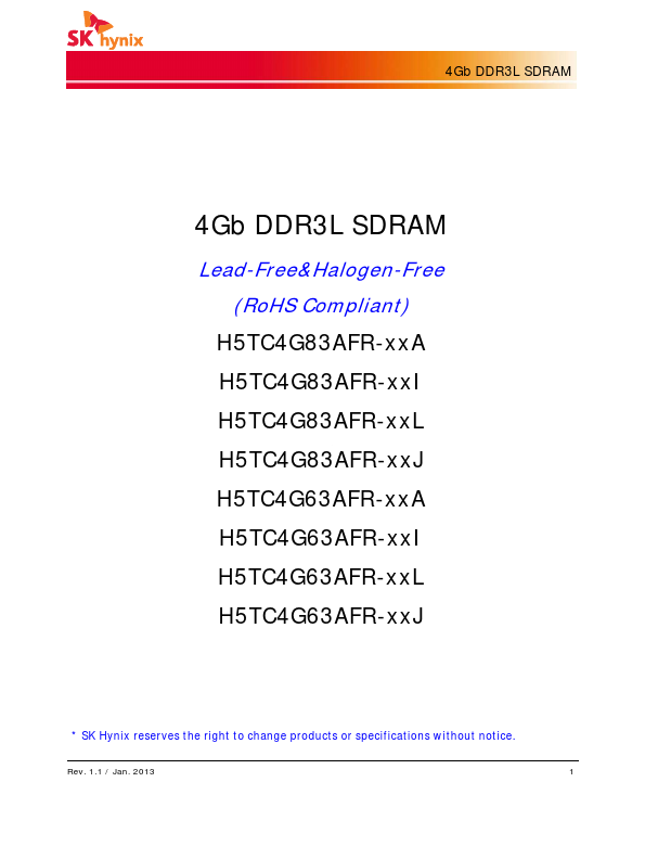 H5TC4G63AFR-xxJ