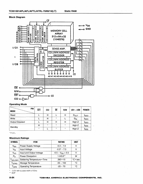 TC551001AFTL-70LT