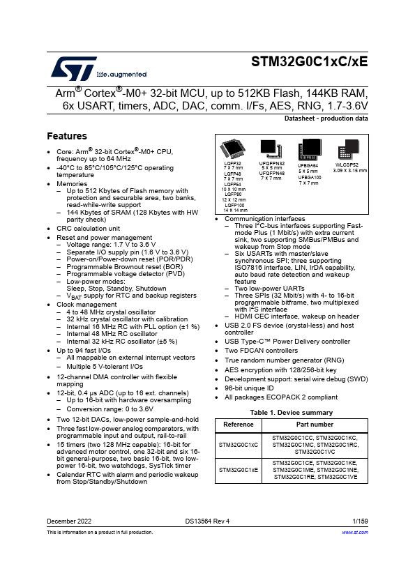 STM32G0C1KE