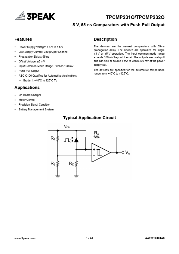 TPCMP231Q Datasheet Preview