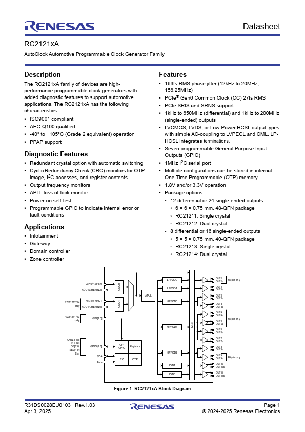 RC21214 Datasheet Preview