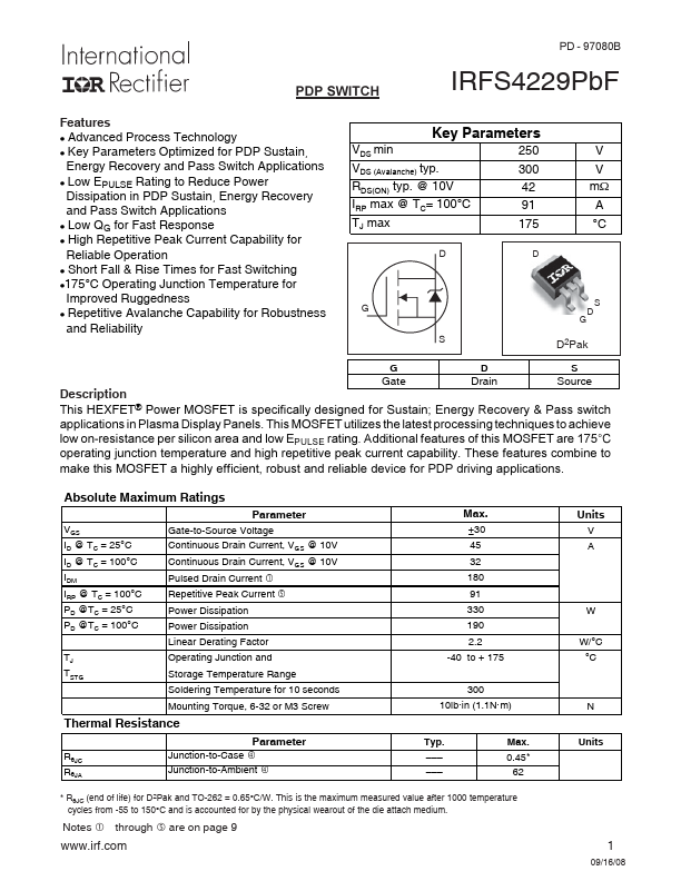 IRFS4229PBF