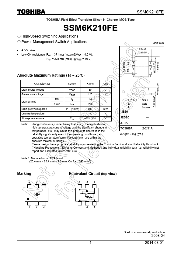 SSM6K210FE