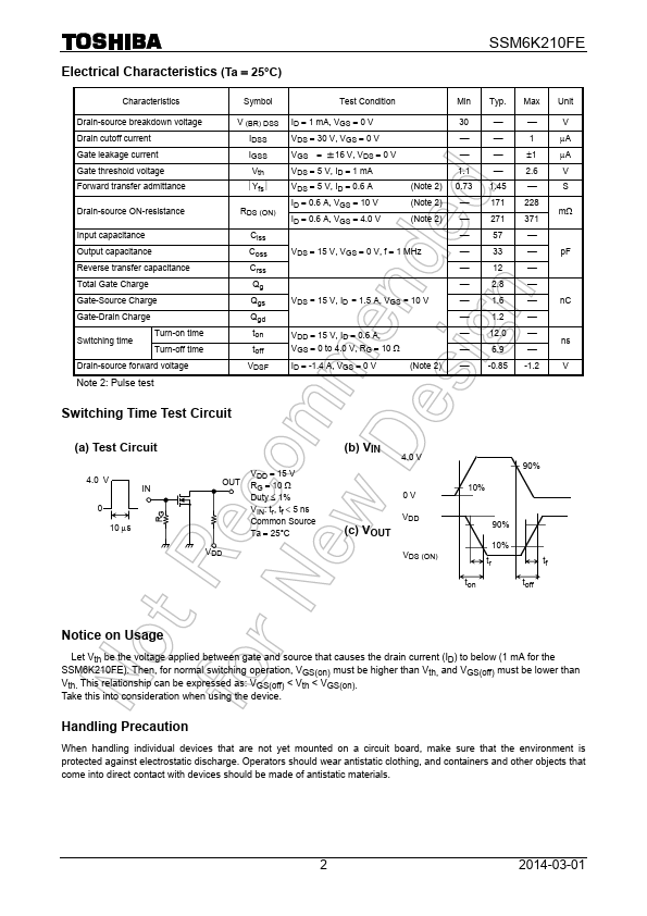 SSM6K210FE