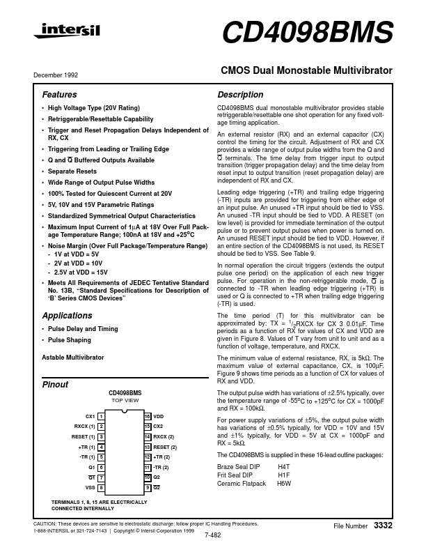 CD4098BMS