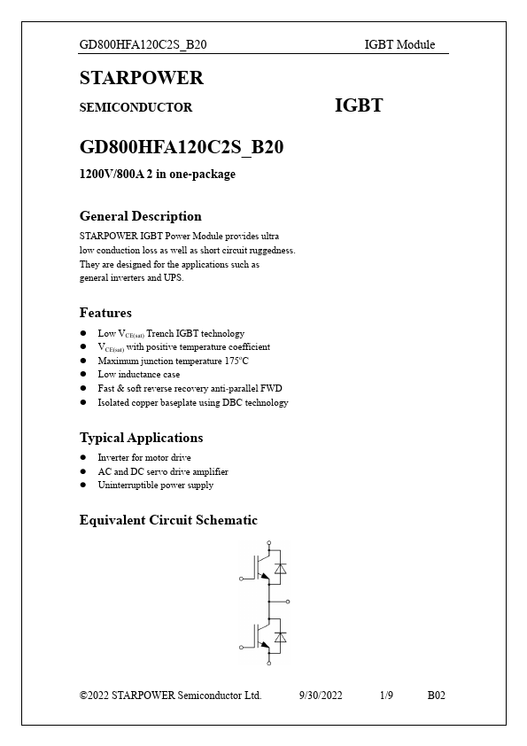 GD800HFA120C2S_B20 Datasheet Preview