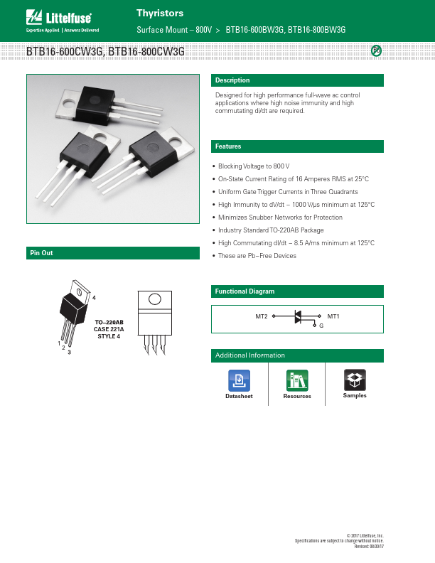 BTB16-600CW3G