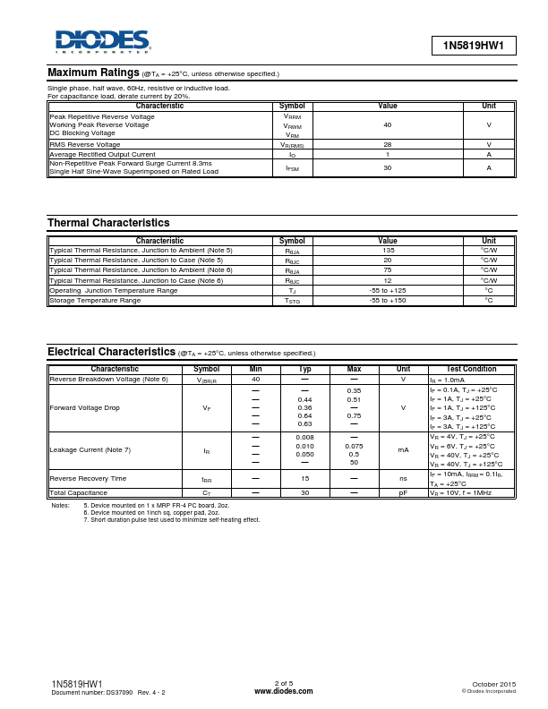 1N5819HW1